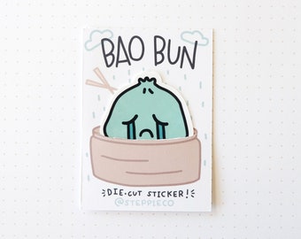 Sad Bao Emoji | Wasserfester Stanzsticker