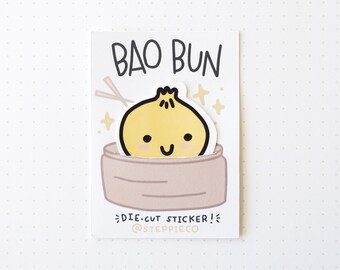 Happy Bao Emoji | Waterproof Die-Cut Sticker