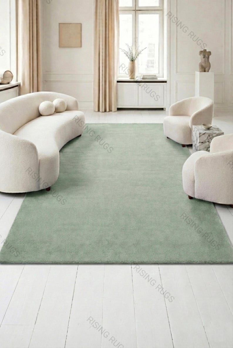 Earthy Green Rug Runner Sage Green Wool Runner Rug – Hand-tufted Earthy Hallway Carpet - Etsy