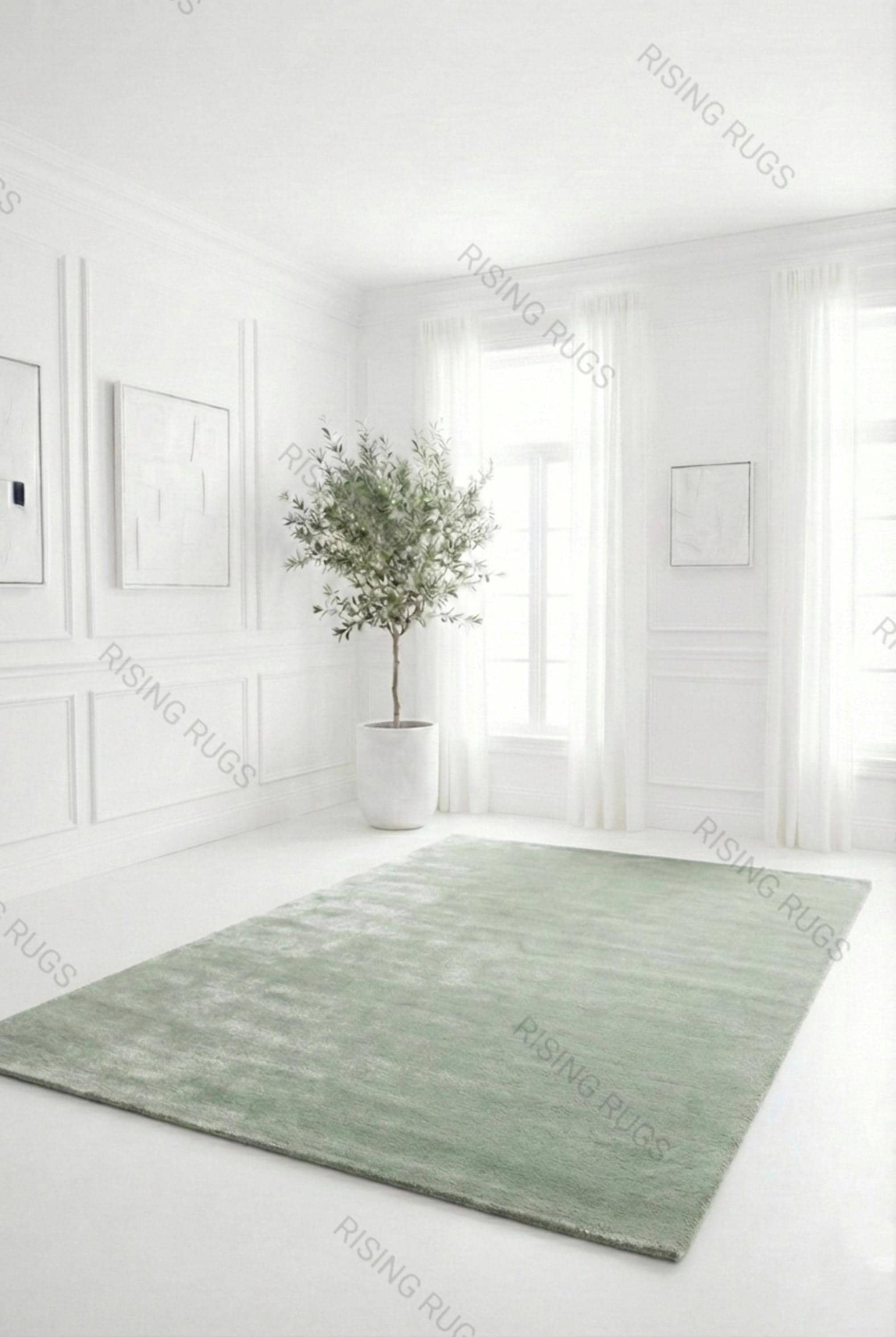 Earthy Green Rug Runner Sage Green Wool Runner Rug – Hand-tufted Earthy Hallway Carpet - Etsy