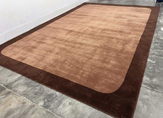 Hand Tufted Brown Wool Viscose Rug – Modern Shimmer Carpet