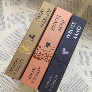 Fourth Wing, Iron Flame and Onyx Storm rebind | Rebecca Yarros | Handmade Special Edition
