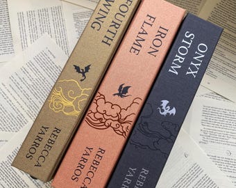 Fourth Wing, Iron Flame and Onyx Storm rebind | Rebecca Yarros | Handmade Special Edition