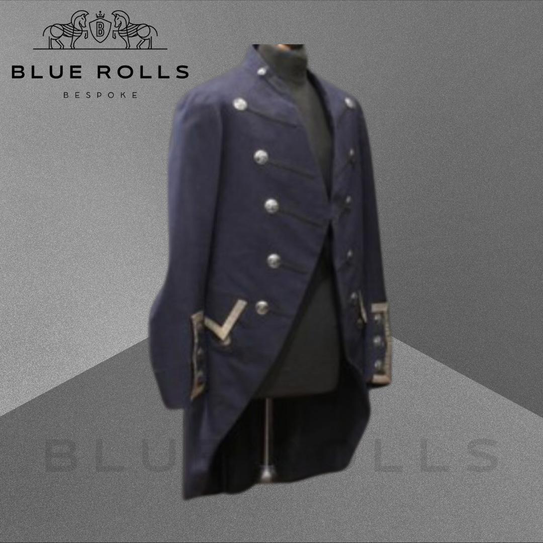 Unisex Navy Blue Jacket - Brand New Regency Dated 1840 – 1850