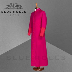 Roman Cassock, Clergy Vestment, Traditional Catholic Priest Robe, Liturgical Clothing, Gothic Church Attire - Purple, Custom Size