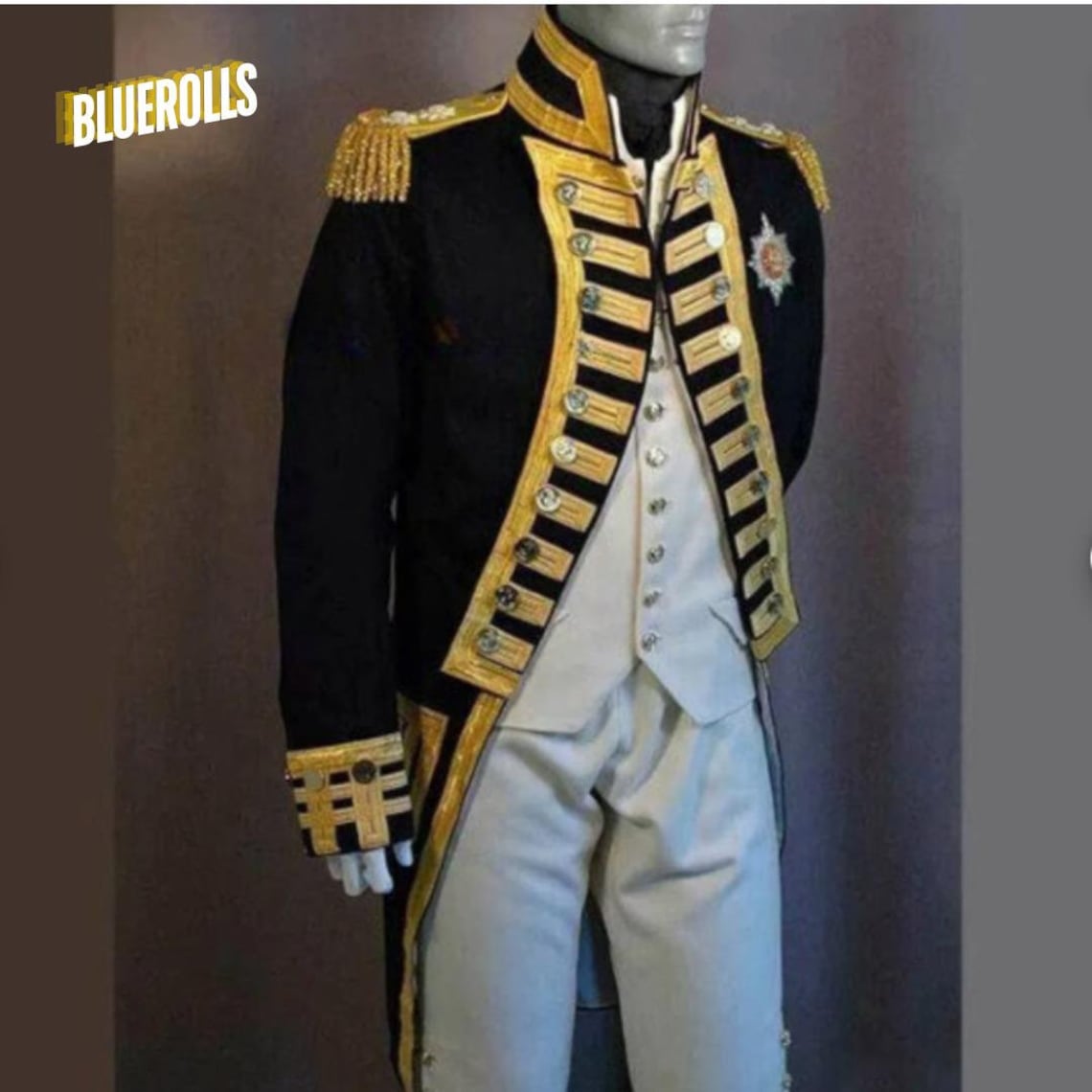 Royal Navy Historical Military Jacket, New 1775th-83th Marine Military ...