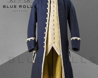 帝国海軍　フロックコート　実物 1960-1970's イタリア海軍 ダブルブレステッドフロックコート ネイビー