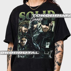Solid Snake Metal Gear  Vintage T-Shirt, Gift For Woman and Man Unisex T-Shirt Comfort Colors C1717 TBRUT093