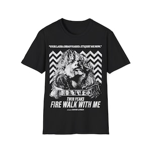 Twin Peaks Fire Walk With Me 1992 Horror Krimi Unisex T-Shirt, David Lynch Fan Geschenk, Retro TV Show Shirt, Vintage Film T-Shirt, Kult Classic T-Shirt