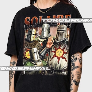 Solaire of Astora Dark Souls Vintage T-Shirt, Gift For Woman and Man Unisex T-Shirt Comfort Colors C1717  TBRUT056