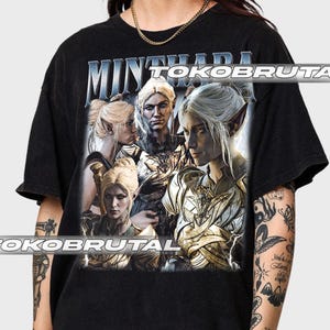 Minthara Baldurs Gate 3 Vintage T-Shirt, Gift For Woman and Man Unisex T-Shirt Comfort Colors C1717  TBRUT037