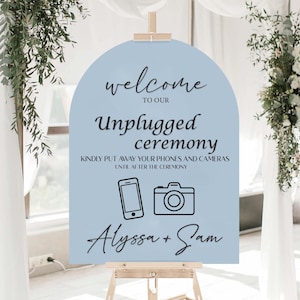 Anpassad akrylskylt för bröllop: 3D-bokstäver och Unplugged Ceremony