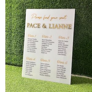 Benutzerdefinierte Acryl Finde deinen Platz Hochzeitstisch Schild | Großer Tisch Sitzplan | Sitzplanbrett | Einzigartige Hochzeitsschilder |