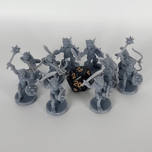 Goblin Warband Tribe 10 pc collection for Tabletop Gaming
