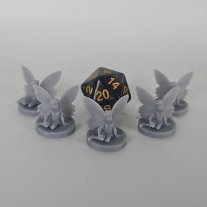 Set de miniaturas Pixie – Miniaturas de hadas de resina para D&D, Pathfinder