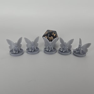 Pixie Miniatures Set – Resin Fairy Minis for D&D, Pathfinder image 2