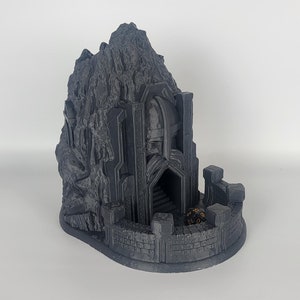 DND Dice Tower – Dwarven Mountain Fortress for Tabletop RPG | LOTR-Inspired 3D Printed Dice Roller