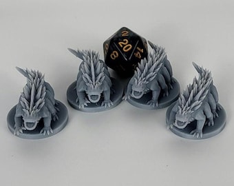 Basilisk Miniatures Pack of 4 tabletop gaming wargaming
