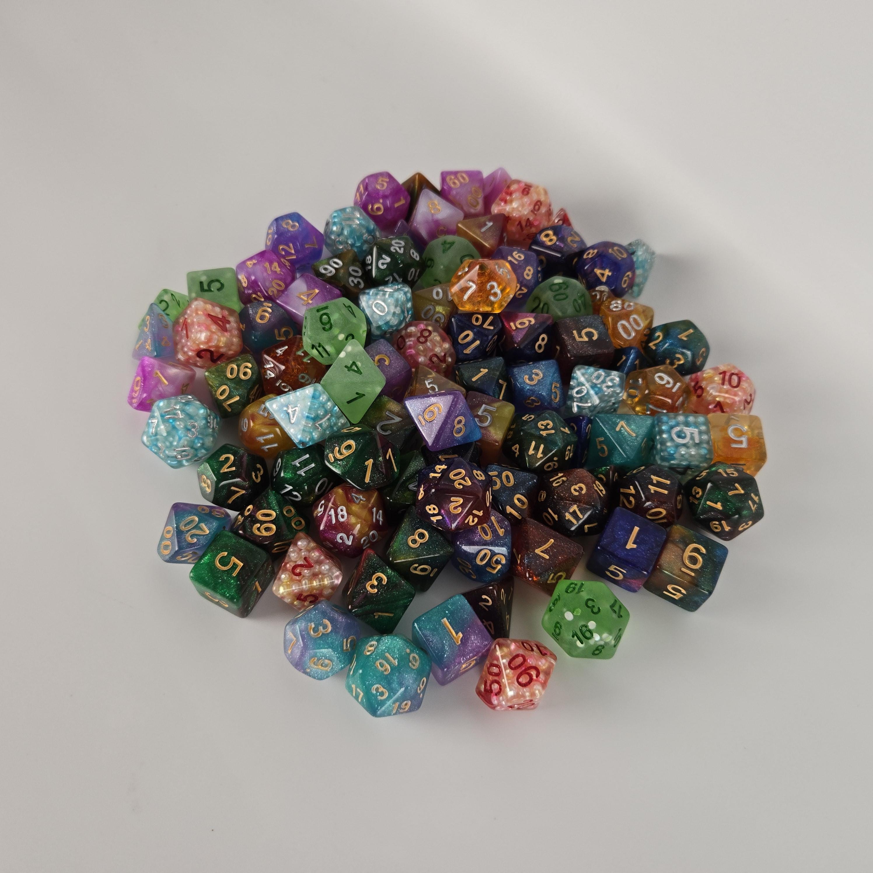 Mystery Dice Set | 7-piece Polyhedral Dice With Bag or Single D20 - Etsy