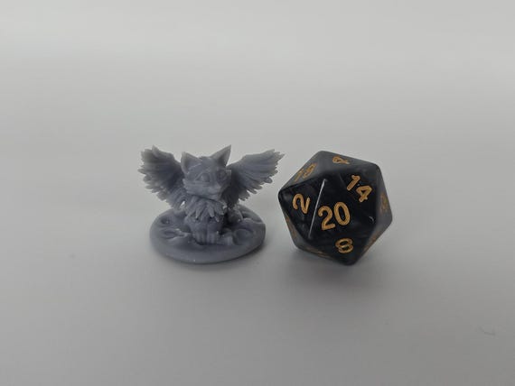 Tressym Kitten Miniature: ABS-Like Resin Angel Kitty
