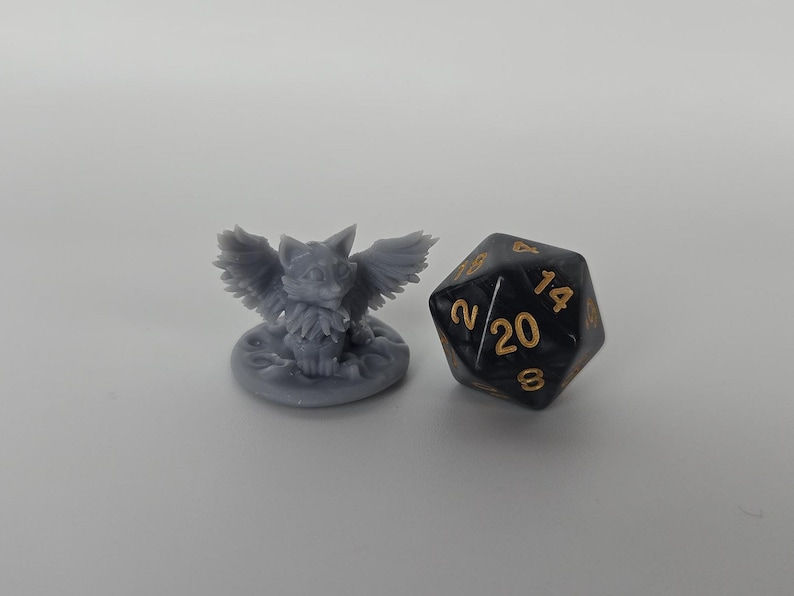 Tressym Kätzchen Miniatur: ABS-Kunstharz Engel Kitty Bild 1