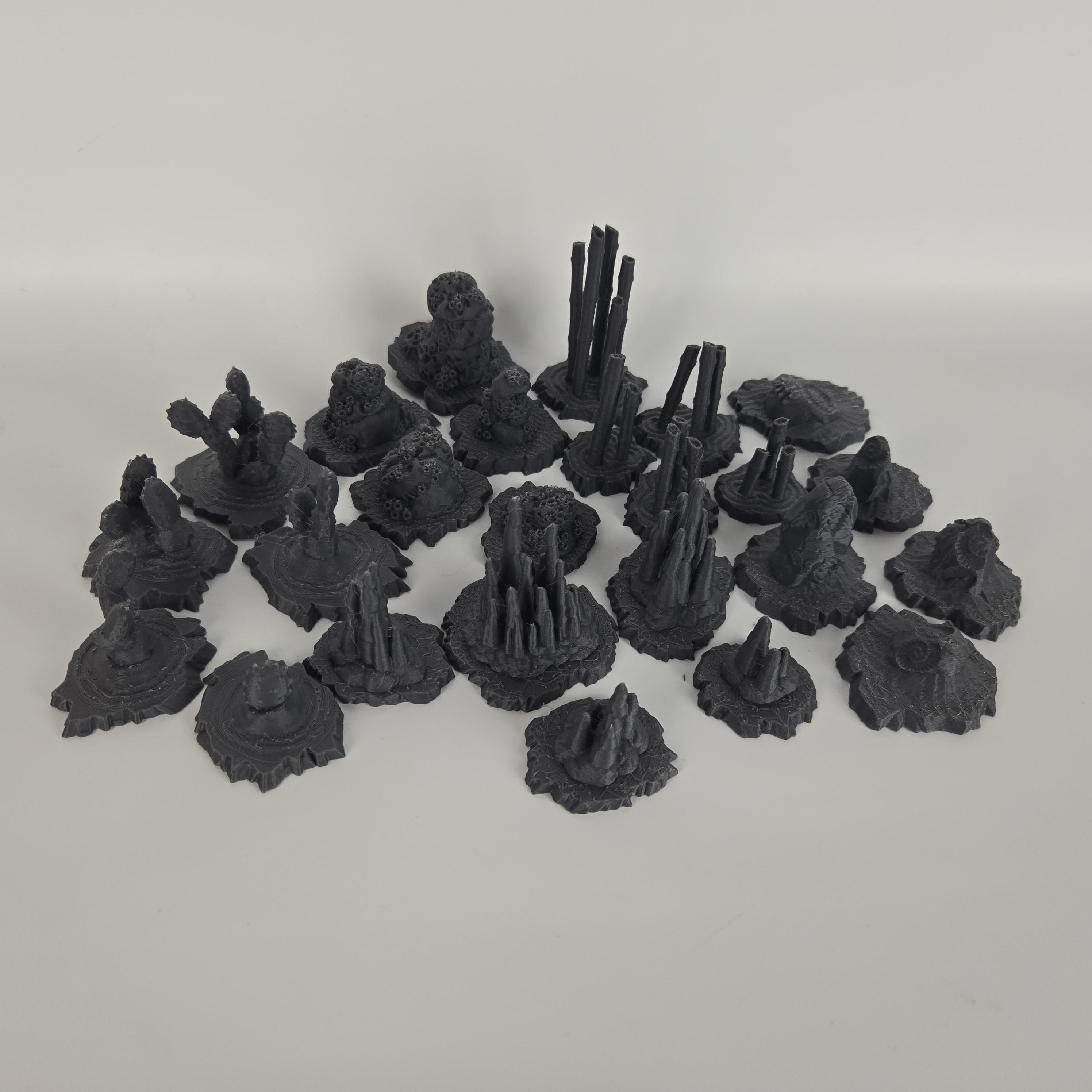 Dnd Math Rocks Dnd Terrain Box | Plants and Rocks, 28mm-32mm Scale - Etsy