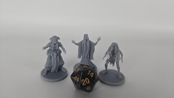Hag Coven Miniatures – D&D Resin Mini, Pathfinder NPC, MZ4250 Design