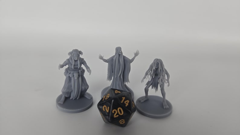 Hag Coven Miniatures – D&D Resin Mini, Pathfinder NPC, MZ4250 Design One of Each