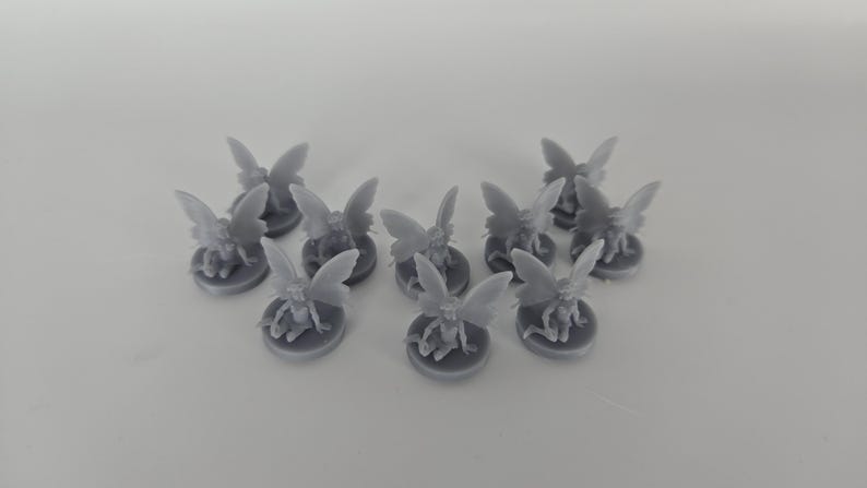 Pixie Miniatures Set – Resin Fairy Minis for D&D, Pathfinder 10 Pixies