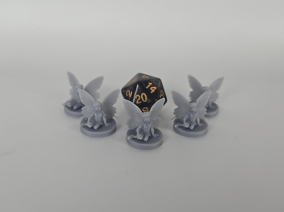Pixie Miniatures Set – Resin Fairy Minis for D&D, Pathfinder