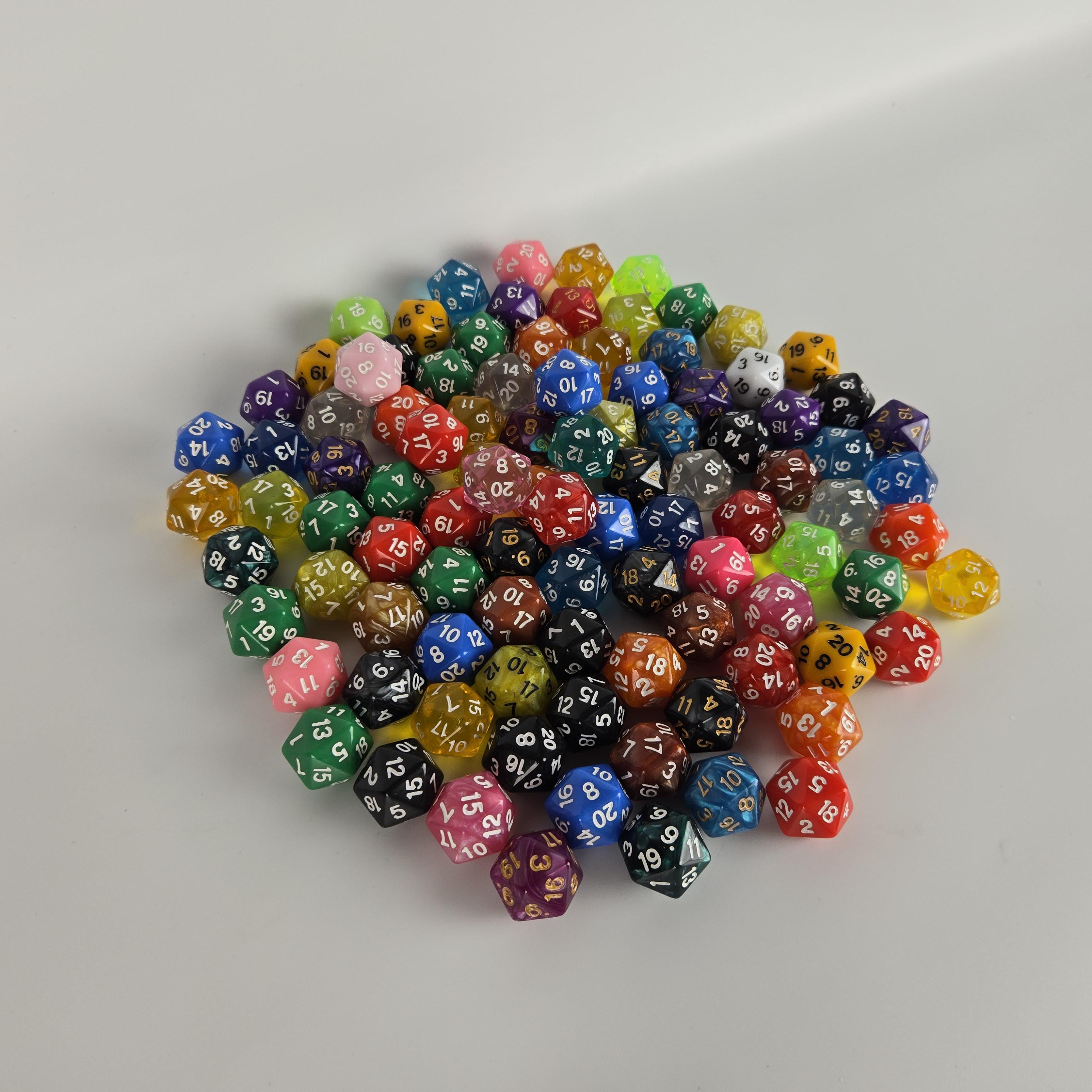 Mystery Dice Set | 7-piece Polyhedral Dice With Bag or Single D20 - Etsy