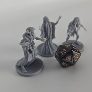 Hag Coven Miniatures – D&D Resin Mini, Pathfinder NPC, MZ4250 Design image 2