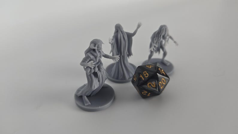 Hag Coven Miniatures – D&D Resin Mini, Pathfinder NPC, MZ4250 Design image 2