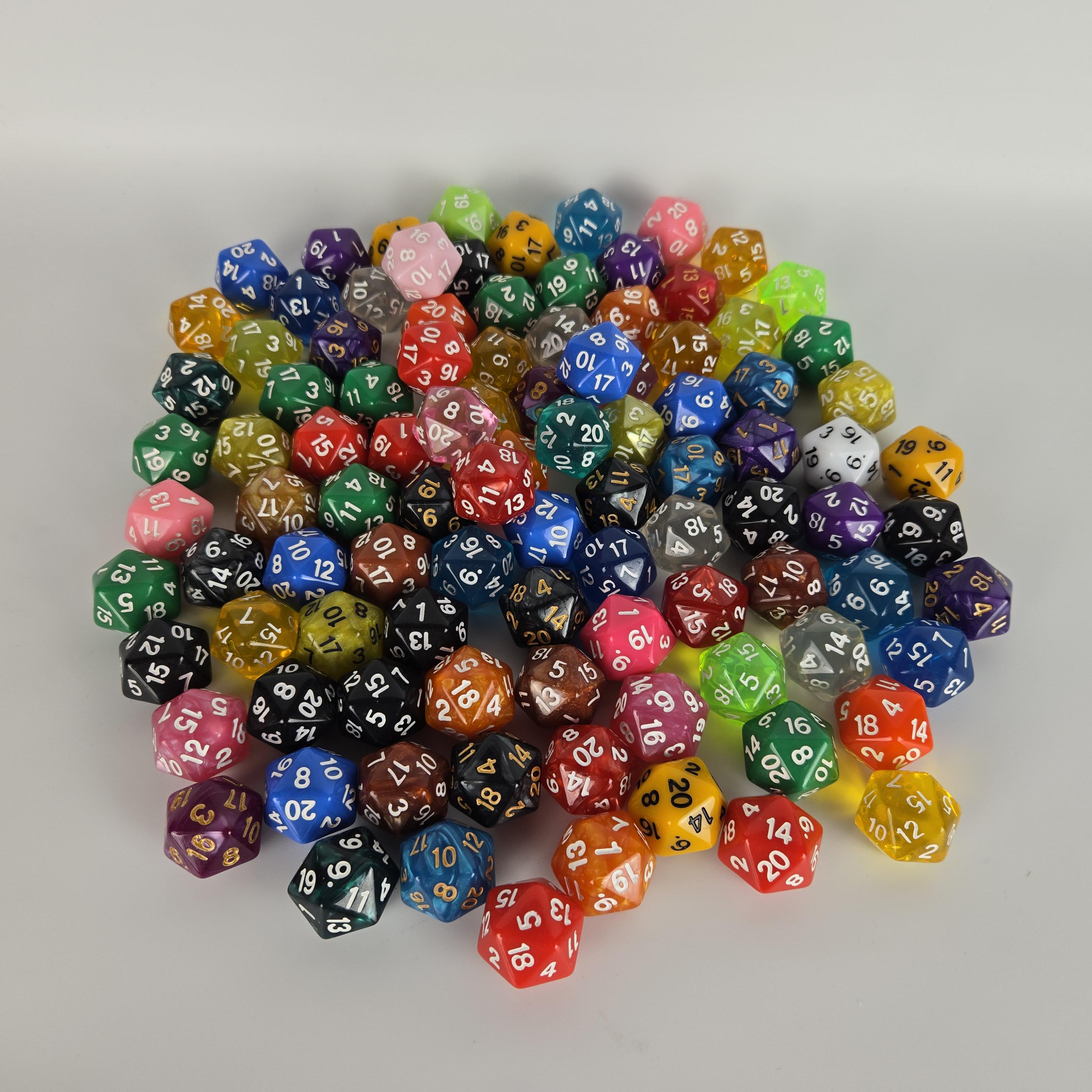 Mystery Dice Set | 7-piece Polyhedral Dice With Bag or Single D20 - Etsy
