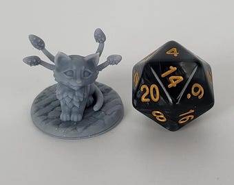 Displacer Beast Kitten familiar for tabletop gaming