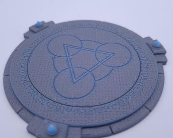 Posavasos de Diablo que brillan en la oscuridad: decoración de juegos impresa en 3D