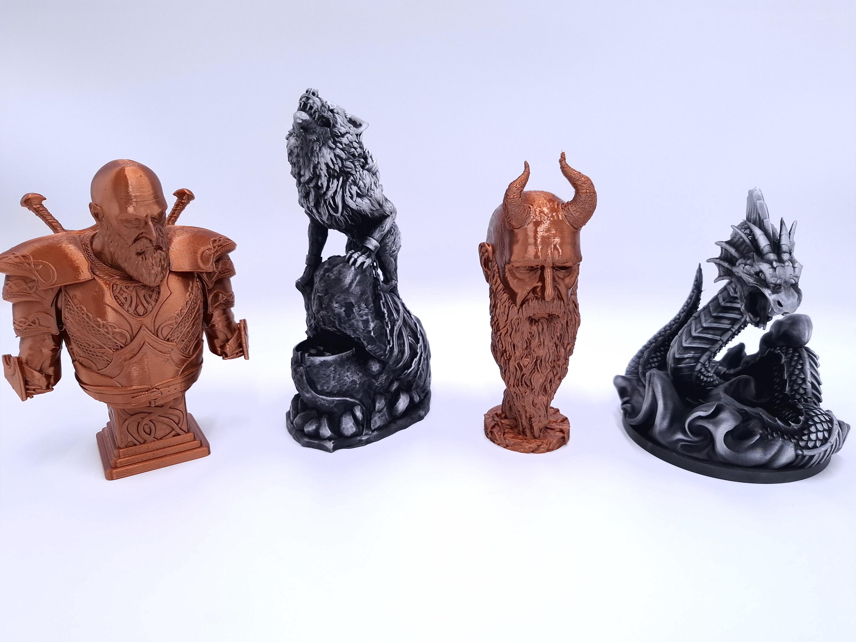手描きのヨルムンガンド像：3Dプリントされた北欧神話の蛇 - Etsy 日本