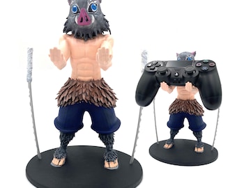 Podstawka pod kontroler Demon Slayer Inosuke malowana ręcznie | Uchwyt na kontroler do anime