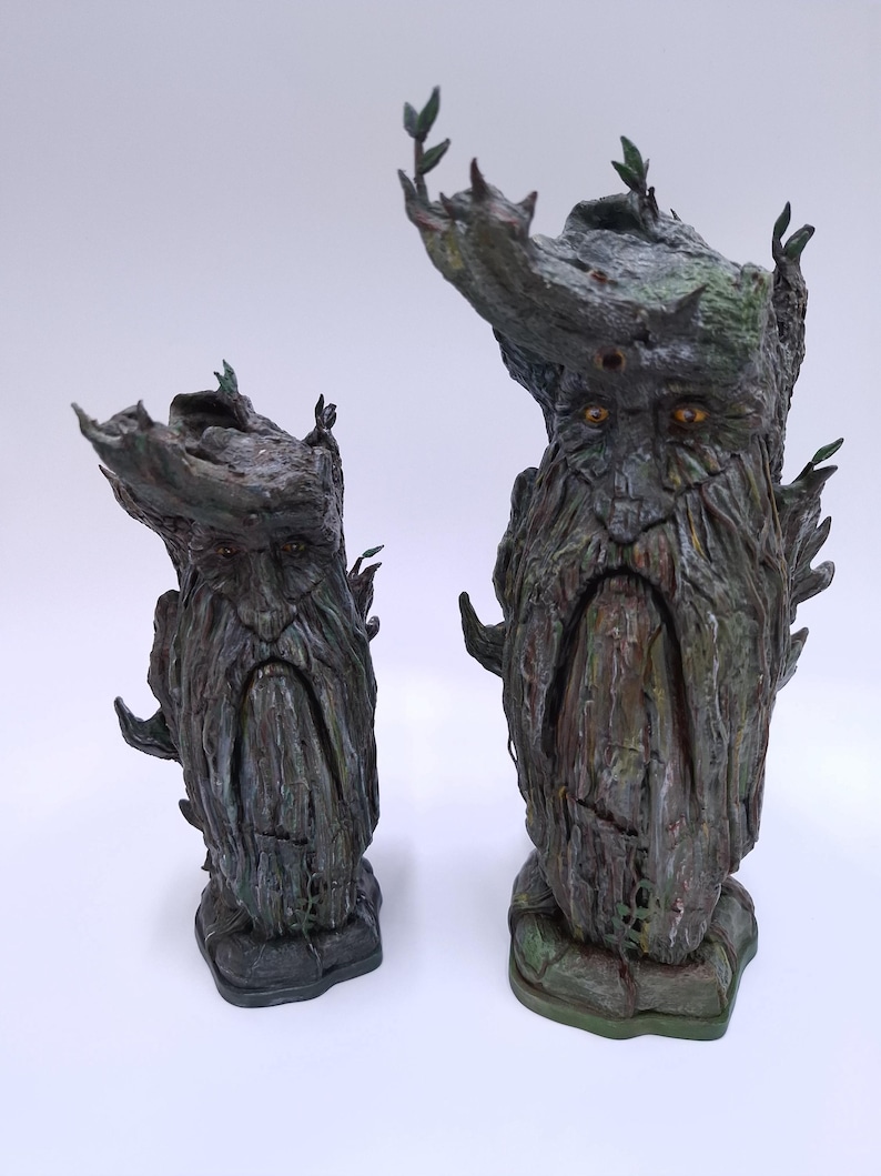 Trädskäggbyst Handmålad Lotr Fan Art, 3D-utskriven figur bild 1