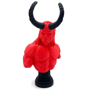 Hellboy Bust | Servant of Hell Statue | 3D Printed Figure of Hellboy | High Quality Sculpture By Fotismint