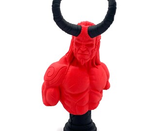 Busto de Hellboy: Estatua del Siervo del Infierno impresa en 3D por Fotismint