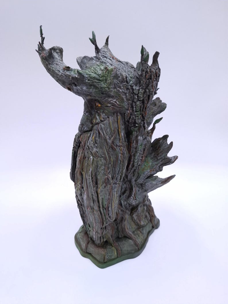 Trädskäggbyst Handmålad Lotr Fan Art, 3D-utskriven figur bild 3