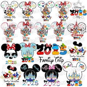 2025 Disney Family Trip PNG Bundle, 2025 Family Trip Png, Family Vacation Png, Mouse n Friends Vacay Mode Png, Disney First Trip Png