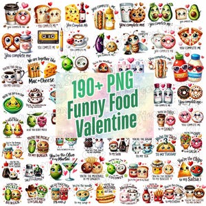 190+ grappig eten koppels Valentijn png-bundel, Valentijnsdag woordspeling png, grappig stel png, melig paar cadeau Valentijn, taco's eten Valentijn