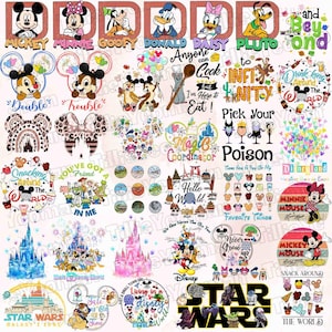Mouse and Friends PNG Bundle, Retro Mouse and Friends Shirt Design, Magic Castle Png, Dis ney Trip Png, Retro Toy Story Png, Princess Png