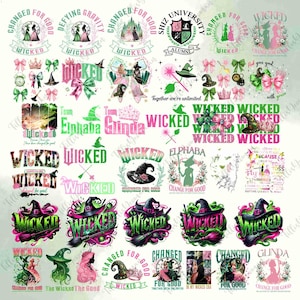 40+ Wicked Movie 2024 png-bundel, tovenaarsmusicalfilm png, Changed For Good png, Defying Gravity png, Emerald City Oz png, Elphaba, Glinda