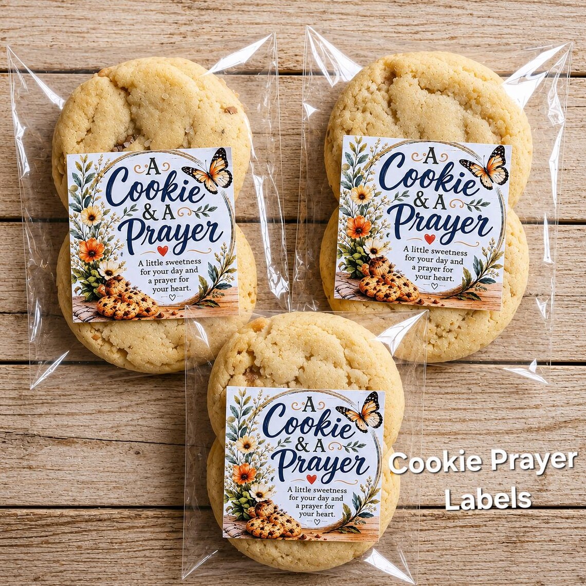 Pray Label Printable A Cookie & A Prayer Printable Labels | Set of 2 | 2-inch Square Cookie ...