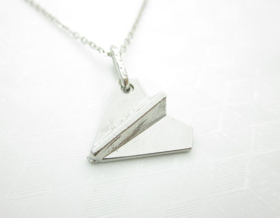 paper airplane charm