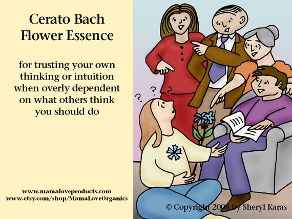 Cerato Bach Flower Essence Dropper Or Spray For Trusting Your Etsy