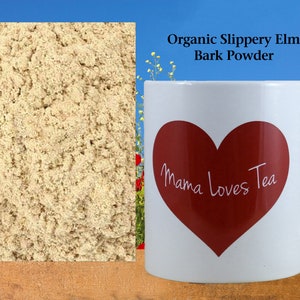 Organic Slippery Elm Bark Powder, Herb, Herb Tea, Culinary, Food Craft image 1